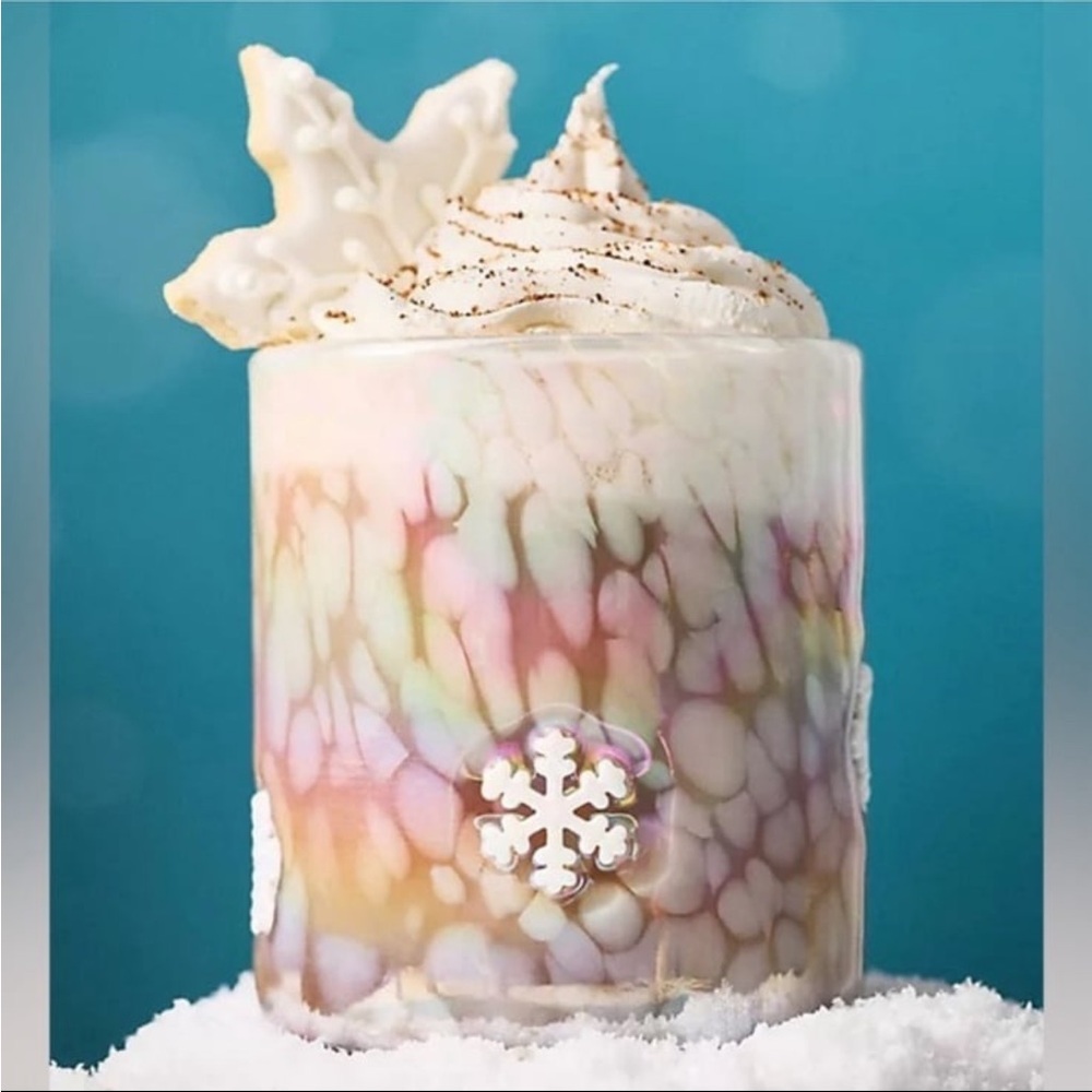 NEW Anthropologie Festive Icon Juice Glass - Snowflake